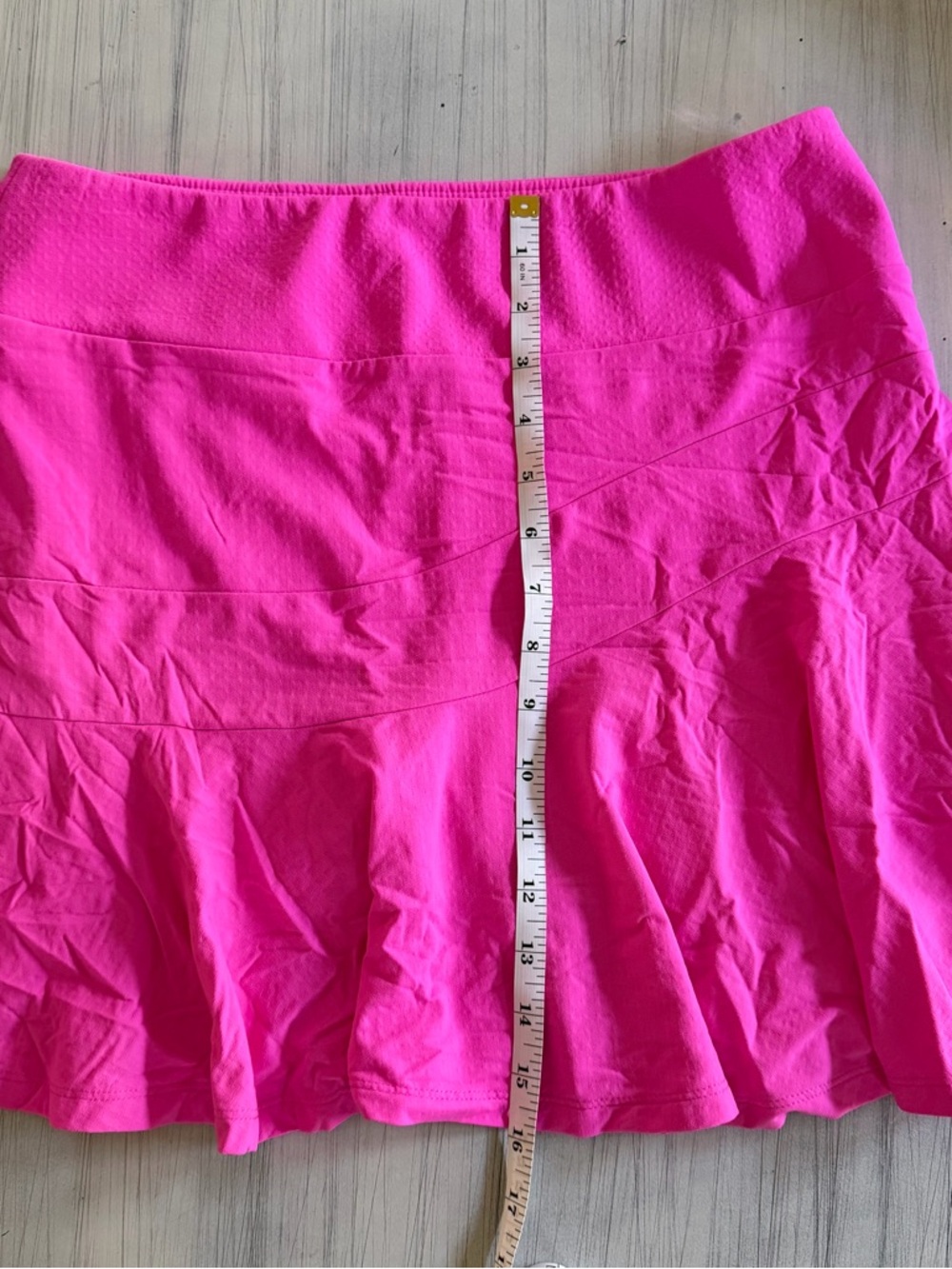 IBKUL Flounce Skort M Pink Tennis Pickleball Activewear Zippered Pocket NEW! - Picture 10 of 10